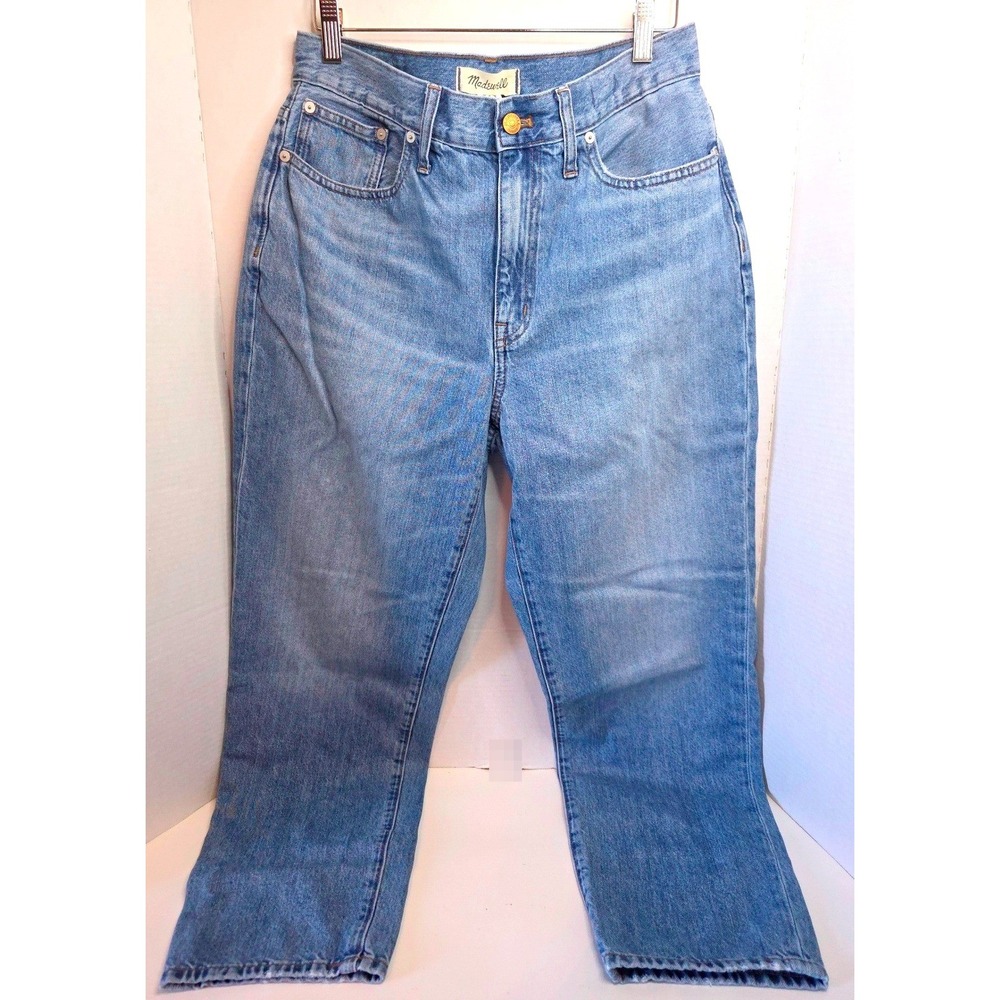 Madewell Slouchy Boyfriend High Rise Straight Leg Jeans Light Wash 29x28
